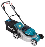 Makita Akku-Rasenmäher 2x18 V mit Stahldeck und 46 cm Schnittbreite - DLM463PG4