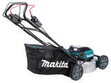 Makita Akku-Rasenmäher 2x18 V mit Stahldeck und 4 Akku-Slots - DLM465PT4