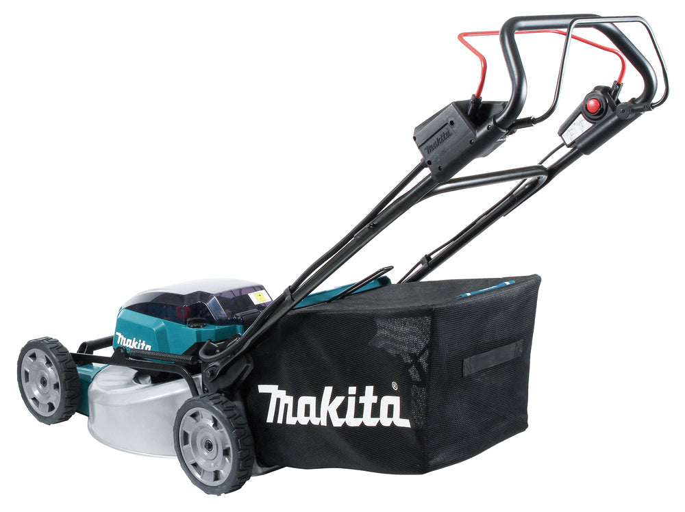 Makita Akku-Rasenmäher 2x18 V mit Stahldeck für große Flächen - DLM536Z