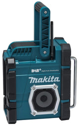 Makita Akku-Baustellenradio – Bluetooth, DAB+/FM, IP64, Akku- & Netzbetrieb - DMR112