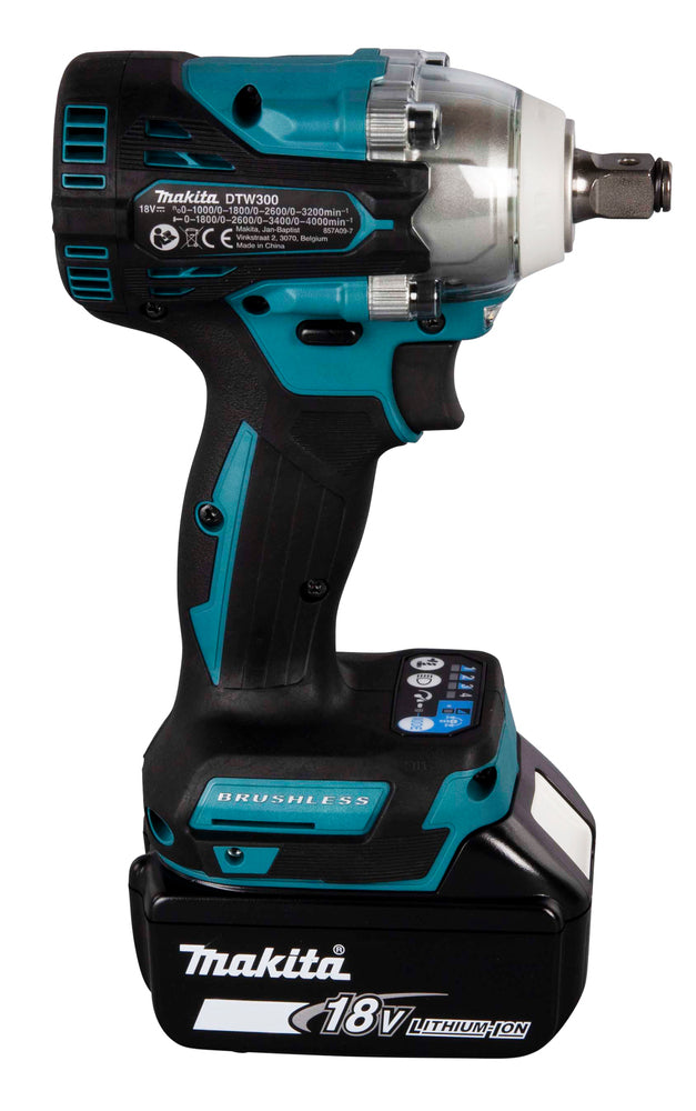 Makita Akku-Schlagschrauber 40V max – Auto-Stopp, bürstenlos, XPT & ergonomischer Slim-Griff - DTW300RTJ