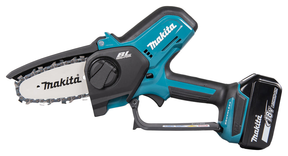 Makita Akku-Astsäge – leicht, bürstenlos & werkzeuglose Kettenspannung - DUC101RF06