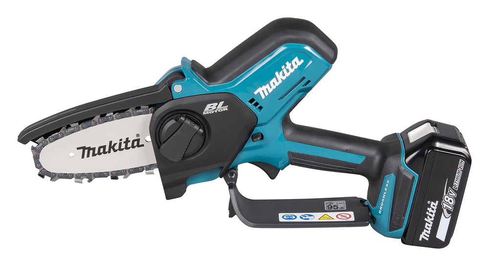 Makita Akku-Astsäge – kompakt, bürstenlos & werkzeuglose Kettenspannung - DUC101RF01