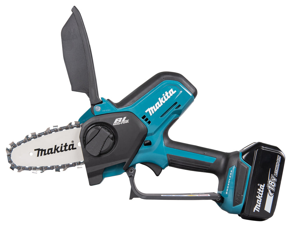Makita Akku-Astsäge – kompakt, bürstenlos & werkzeuglose Kettenspannung - DUC101RF01