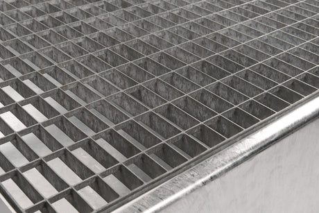 TECWERK Auffangwanne 215 l Stahlblech mit Gitterrost – 1200 x 800 x 360 mm, für 2 x 200-l-Fässer
