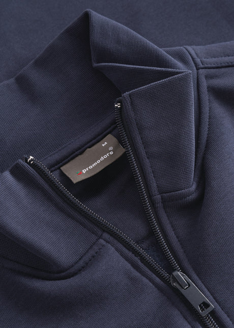 PROMODORO Sweatshirt Troyer Side Pocket Gr. M navy – 325 g/m², OEKO-TEX® Made In Green