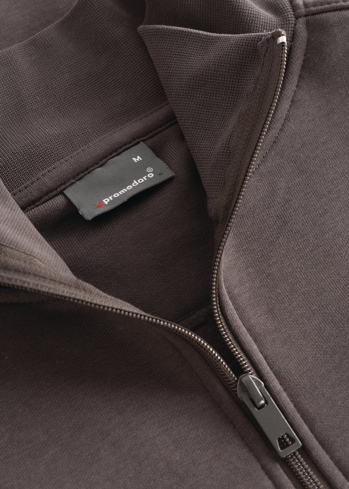 PROMODORO Sweatshirt Troyer Side Pocket charcoal Gr. M – 325 g/m², OEKO-TEX® Made In Green