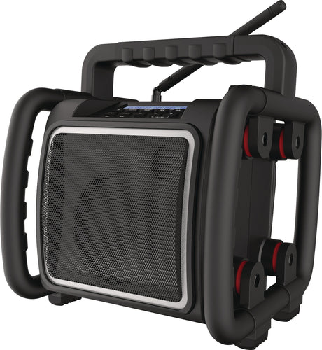 PERFECTPRO TEAMBOX Baustellenradio 11,1 V 230 V – DAB+, Bluetooth, IP65