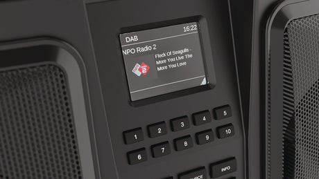 PERFECTPRO Baustellenradio ROCKBULL 11,1 V 230 V – DAB+, Bluetooth, IP65, 2x25 Watt