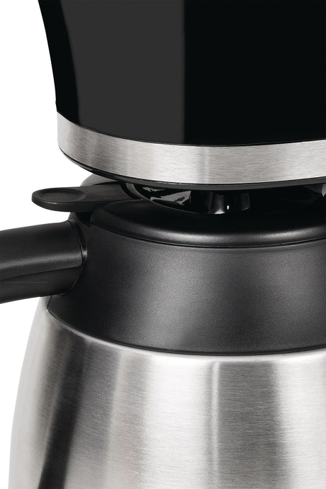 EXQUISIT Kaffeemaschine KA 6501 – 800 W, 1 l Thermokanne, 4–8 Tassen, Schwarz