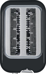 EXQUISIT 2-Schlitz Toaster TA 3102 mit Toastzentrierung, 6 Bräunungsstufen, 870 W, schwarz-Inox