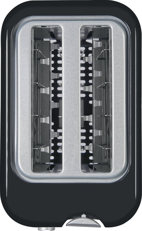 EXQUISIT 2-Schlitz Toaster TA 3102 mit Toastzentrierung, 6 Bräunungsstufen, 870 W, schwarz-Inox