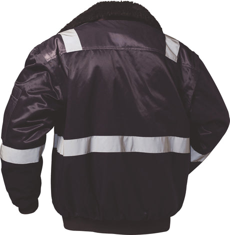 Pilotjacke ROGNAN 4-in-1 marine NORWAY – Abnehmbare Kapuze & Webpelzfutter