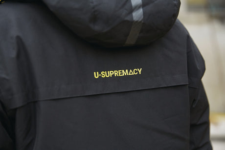 U.POWER Graphen-Jacke U-SUPREMACY WINK – Leichte, wasserabweisende Winterjacke mit Thermoregulation, Schwarz/Carbon, XXL
