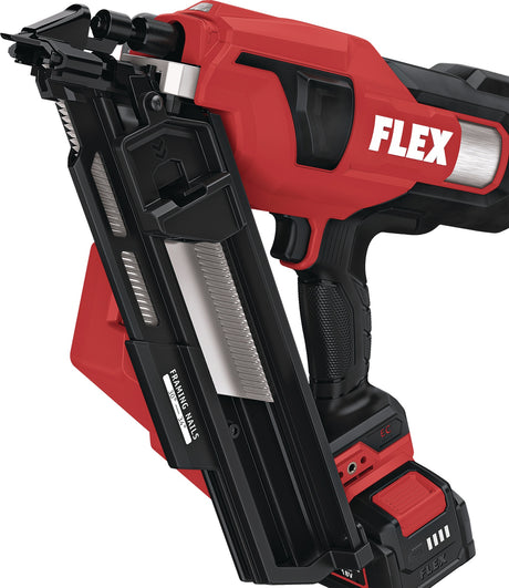 FLEX Akku-Streifennagler NF 50-90 18-EC C 18 V 30-34° – Profi-Nagler für Holzbau