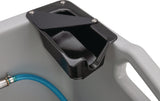 CEMO Stiefelreiniger B490xT530xH880mm mit Sammelstelle PE – Robuste Reinigungsstation