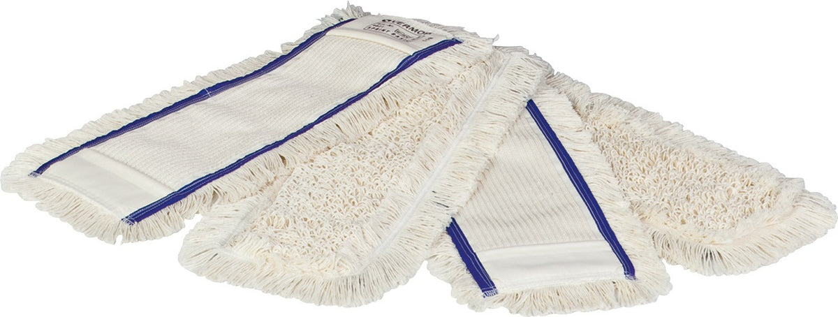 VERMOP Reinigungswagenset 2x17l Eimer mit Presse, Stiel, Halter und 5 Mopps – Kunststoff