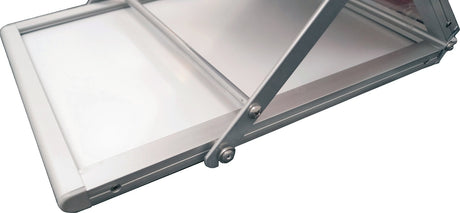 Twinco Solution Prospektständer Aluminium silber zusammenklappbar 6 Fächer A4