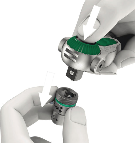 WERA Steckschlüsselsatz 8100 SB2 Zyklop 43-teilig 3/8 Zoll SW 6-24 mm mit 72 Zähnen