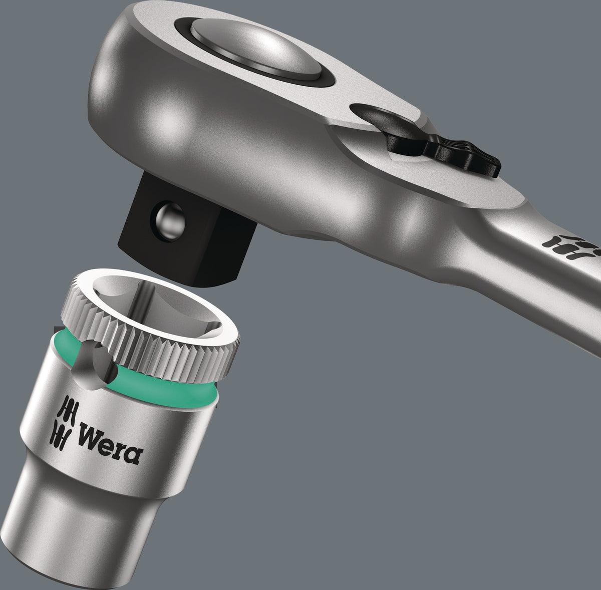 WERA Steckschlüsselsatz Zyklop Metal 29-tlg. 3/8 Zoll SW 8-19 mm mit 76-Zahn-Knarre
