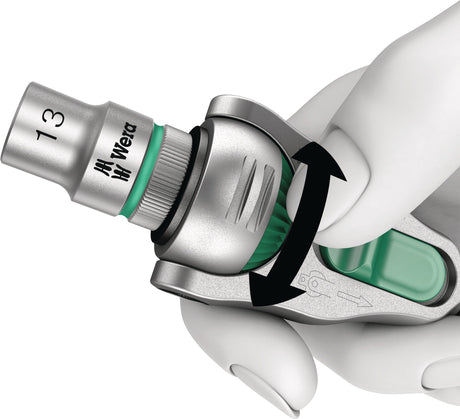WERA Steckschlüsselsatz Zyklop Speed 29-teilig 3/8 Zoll SW 8-19 mm mit 72 Zähnen