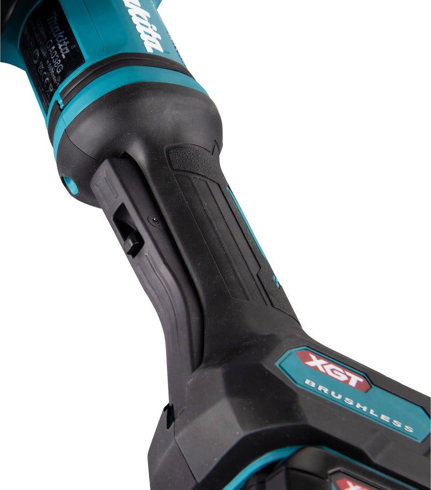 Makita Akku-Winkelschleifer – 40V max., 230 mm Scheiben, mit AWS, AFT & XPT - GA038GZ