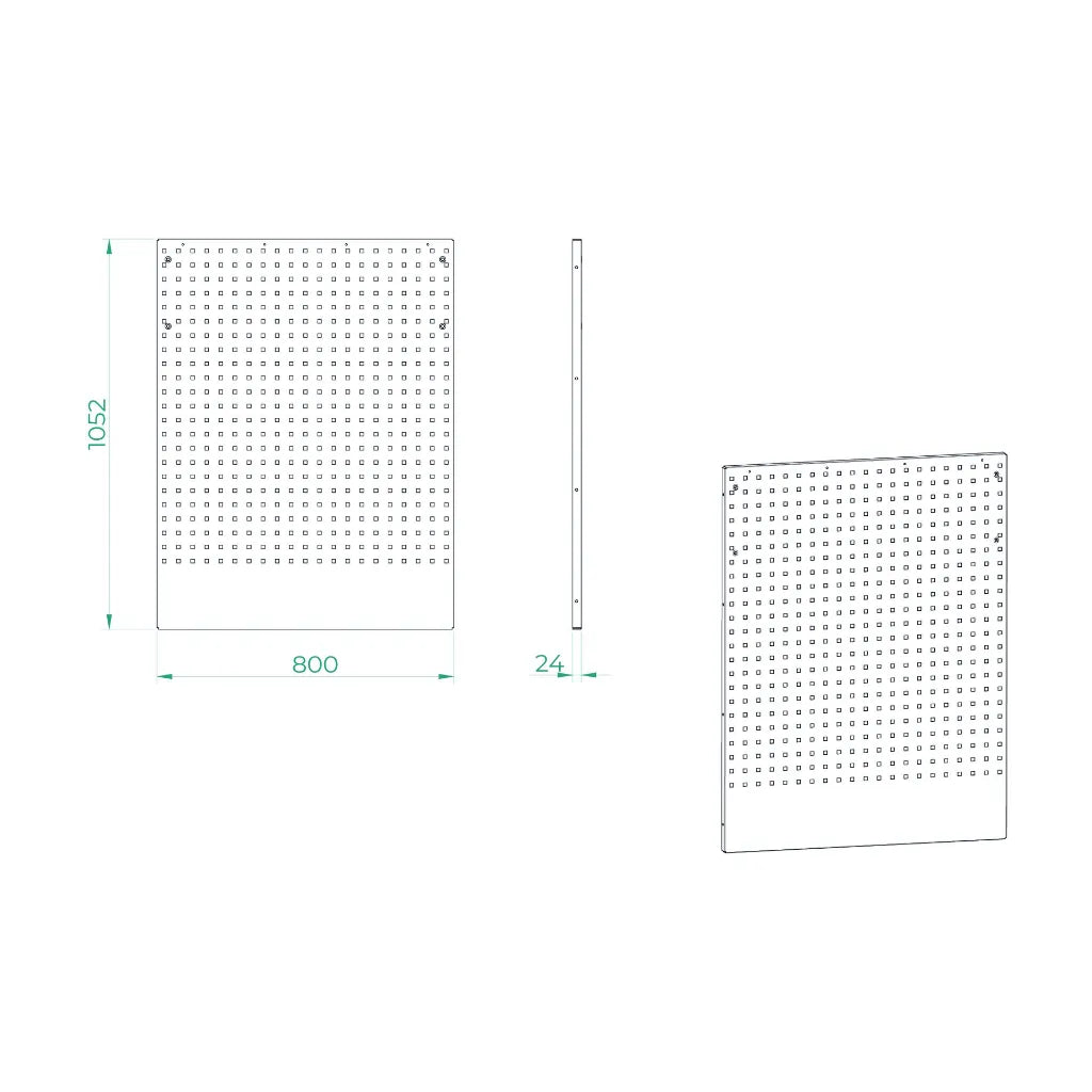Bullram - Werkzeugwand für Eckschrank Element – GC01GC1331