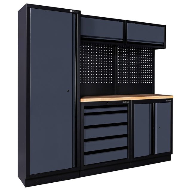 An image of a Bullram workshop storage system is shown, which is sold on toprools.com.