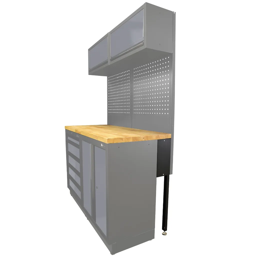 Bullram Werkstattmodul 4 STARX DEEP Ecklösung mit 620 mm Arbeitsplatten - GCMOD4E