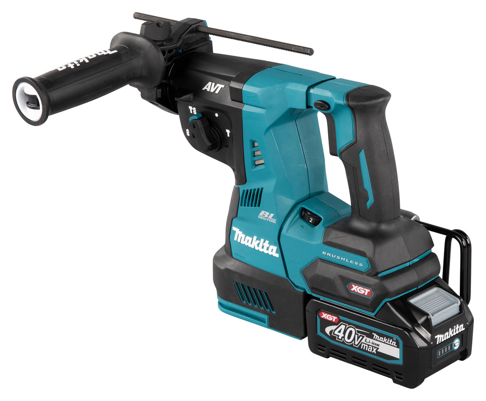 Makita Akku-Kombihammer SDS-MAX – 40V max., inkl. 2x 4,0 Ah Akkus, Ladegerät & MAKPAC - HR003GM201