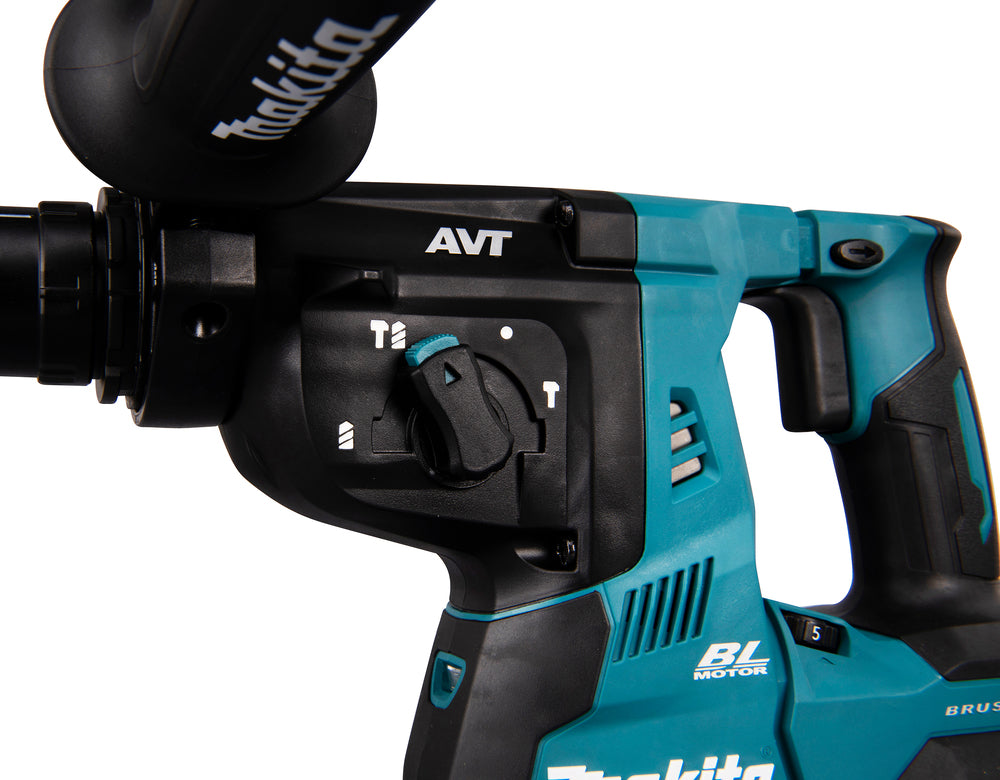 Makita Akku-Kombihammer SDS-MAX – 40V max., inkl. 2x 4,0 Ah Akkus, Ladegerät & MAKPAC - HR004GM201