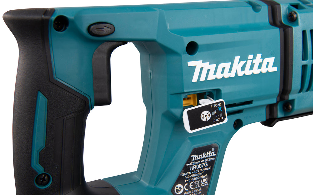 Makita Akku-Kombihammer SDS-PLUS – 40V max., AVT, AFT & AWS - HR007GZ