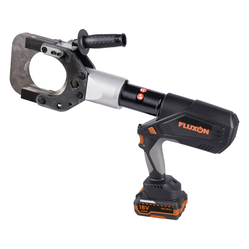 Fluxon 18V Profi Akku-hydraulischer Kabelschneider 105mm 120kN Akku Kabelschere inkl. 2x 4,0Ah – ICC105B2