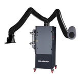 SOLDATECH Mobile Absauganlage 2x 1.100 m³/h - Schweißrauchabsaugung 1,1 kW 400v Jet Pulse mit 2 Absaugarmen mit Absaugung – LDA02P