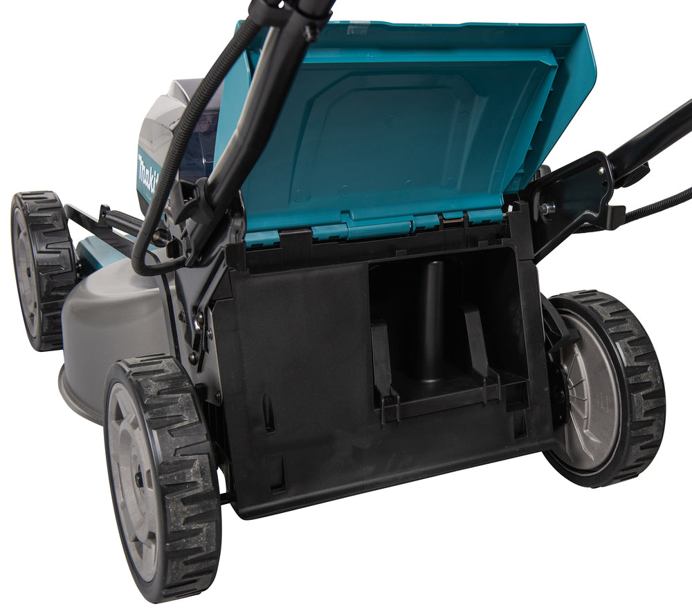 Makita Akku-Rasenmäher mit Stahl-Mähdeck & Dual-Akku-System - LM001GZ