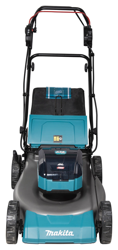 Makita Akku-Rasenmäher mit Stahl-Mähdeck und Dual-Akku-System - LM002GT204