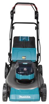 Makita Akku-Rasenmäher mit Stahl-Mähdeck und Dual-Akku-System - LM002GT204