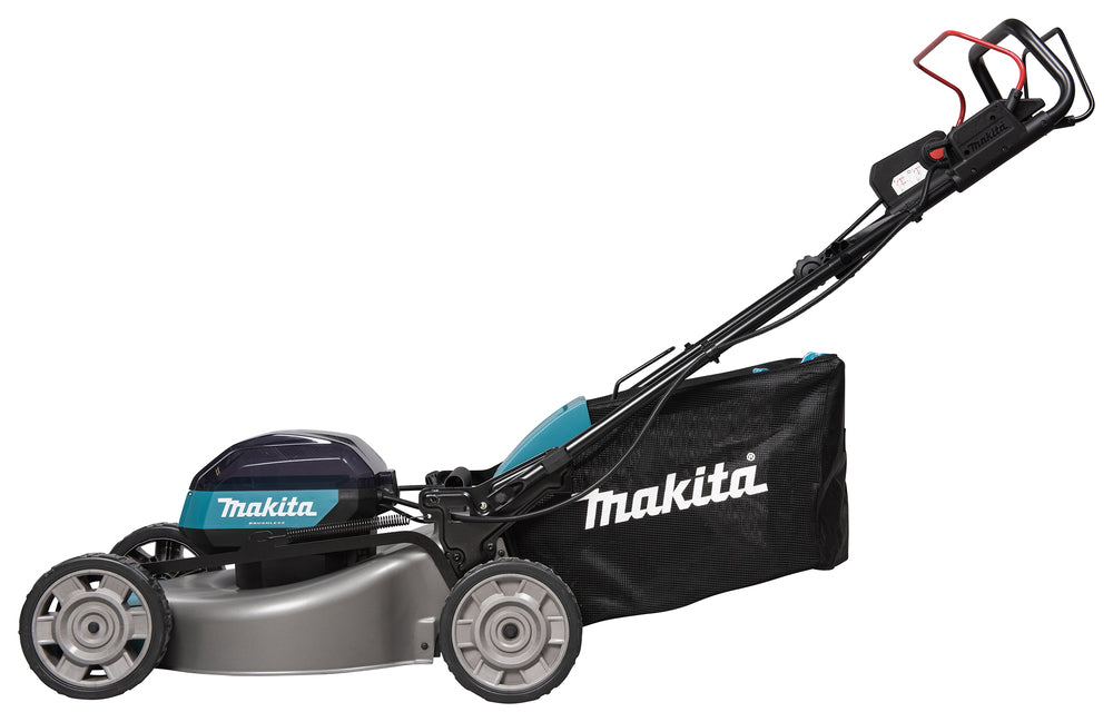 Makita Akku-Rasenmäher mit Stahl-Mähdeck und Dual-Akku-System - LM002GT204