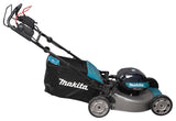 Makita Akku-Rasenmäher mit Stahl-Mähdeck und Dual-Akku-System - LM002GT204