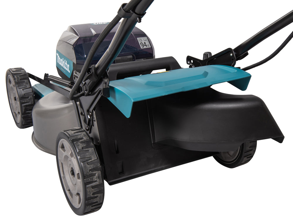 Makita Akku-Rasenmäher mit Stahl-Mähdeck und Dual-Akku-System - LM002GT204