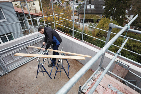 Arbeitsbock höhenverstellbar bis 1310 mm von BRENNENSTUHL – Stahlrohr