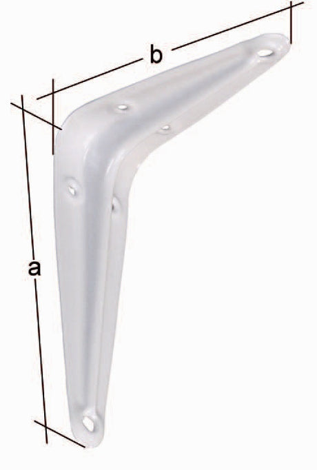 GAH Konsole 100 x 75 mm Stahl weiß lackiert, Tragfähigkeit 30 kg