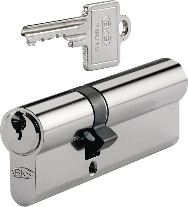 BKS Profildoppelzylinder PZ 8812 31/60 mm mit Not- und Gefahrenfunktion, vernickelt, 3 Schlüssel