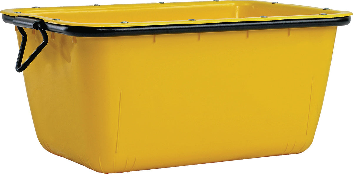 WEMAS Fertigmörtelbehälter 200 l gelb – HDPE Mörtelwanne, stapelbar & kranbar