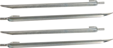 WINDHAGER Erdnagel Metall verzinkt 25 cm – V-Form für Vliese, Folien und Planen