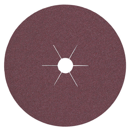 Fiberscheibe Ø180 mm K120 Korund PROMAT für Holz & Metall – 25 Stück