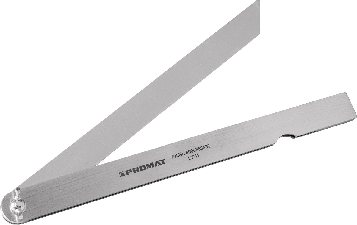 PROMAT Stellwinkel Schenkel-L. 200 mm – Verzinkter Stahlwinkel mit Schraubenscharnier