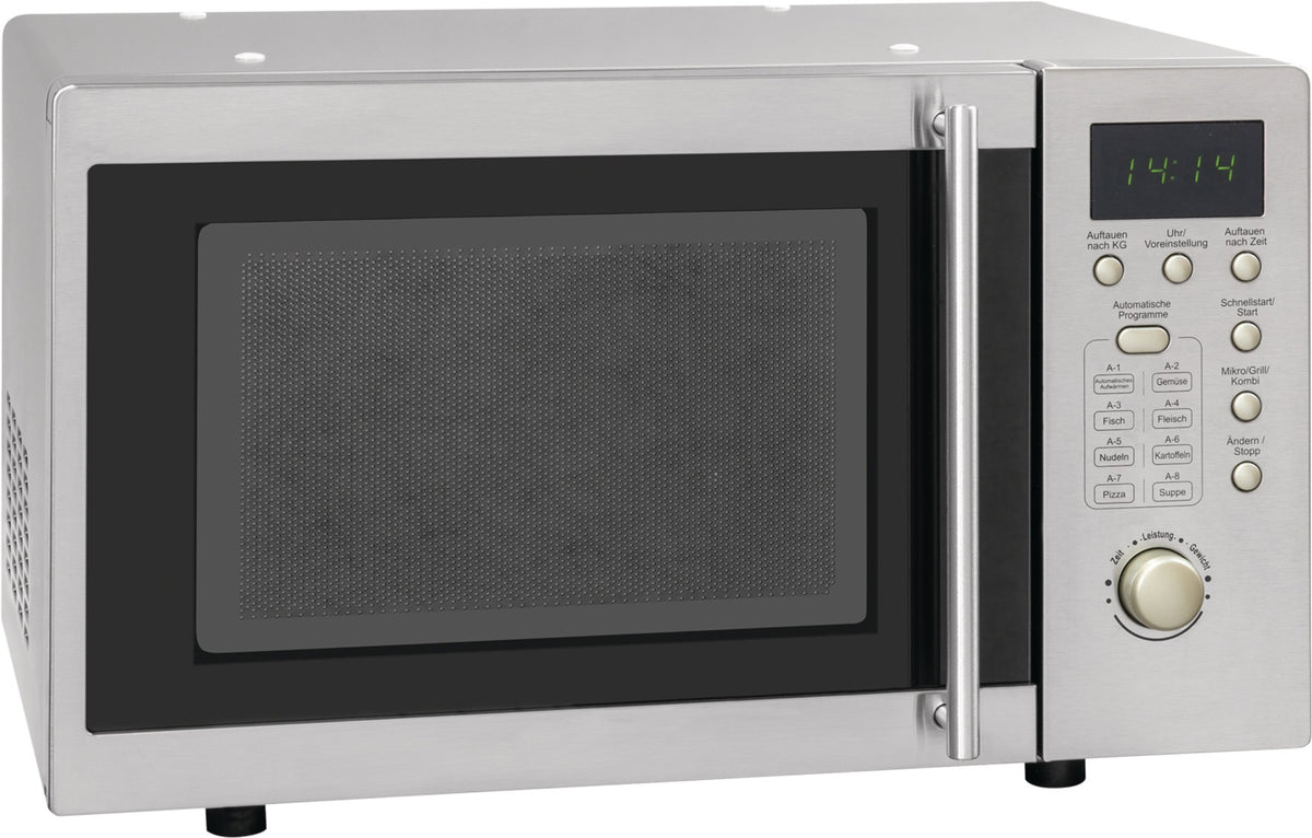 EXQUISIT Mikrowelle UMW 800G-3 Inox 800-1000 W 20 l freistehend unterbaufähig
