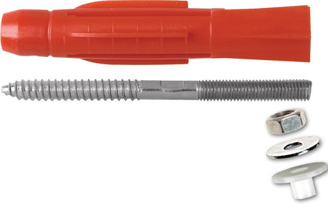 TOX Waschtischbefestigung Oase – Montageset mit Stockschrauben M10x140 und Tri-Dübeln 14x75, 50 Teile