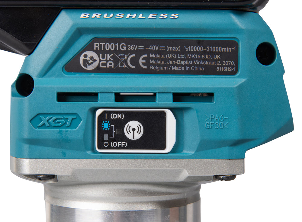 Makita Akku-Multifunktionsfräse – präzise, staubarm & kabellos mit AWS - RT001GM205
